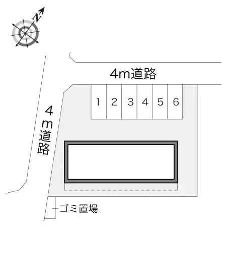 ★手数料０円★深谷市上野台　月極駐車場（LP）